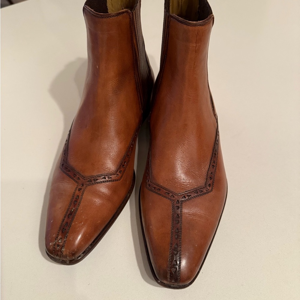Men's Brown Leather Ankle Boots